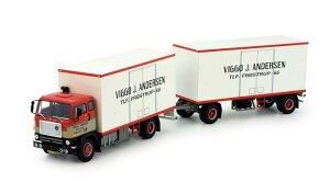 Viggo Andersen Volvo F88 Box Truck-Trailer 82193 g[[ gbN /Tekno 1/50 ݋@B͌^