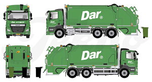 【予約】2023年発売予定DAF CF LW huisvuilwagen トラック/建設機械模型 工事車両 TEKNO 1/50 ミニチュア