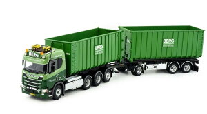 Berg Scania Next Gen R530-V8 Hooklift Container Truck-Trailer 84912 g[[ gbN /Tekno 1/50 ݋@B͌^