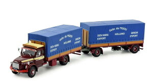 Gebr. de Mooij Volvo N88 4x2 Tarpaulin Truck-Trailer 84984 g[[ gbN /Tekno 1/50 ݋@B͌^