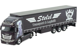 Stelzl Iveco S-Way ^[|Z~g[[ 3 g[[ / Tekno 1/50 ݋@B͌^ Hԗ