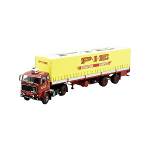 Pie Volvo F89 curtain tarpaulin トラック / TEKNO 1/50 建設機械模型 工事車両