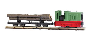 H0f �S���͌^ Busch �u�b�V�� Field Railway Starter Set Timber Transport Power system DC
