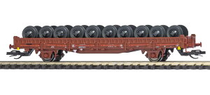 TT�Q�[�W �S���͌^ �ԗ� Busch �u�b�V�� Flat wagon with stakes Ks