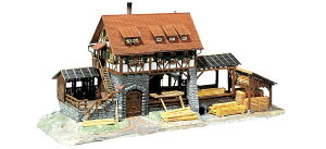 HO�Q�[�W �S���͌^ Faller �t�@���[ Sawmill from the Black Forest with motor Power system AC
