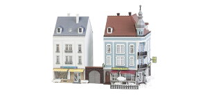 HO�Q�[�W �S���͌^ Faller �t�@�[���[ �x�[�g�[���F���ʂ�2���̃^�E���n�E�X Beethovenstrasse 2 Town houses 202 x 118 x 200 mm