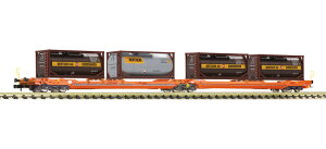 N�Q�[�W �S���͌^ �ԗ� Fleischmann �t���C�V���}�� Wascosa T3000e Era VI Double pocket articulated wagon T3000e Wascosa Era VI DC