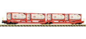 N�Q�[�W �S���͌^ �ԗ� Fleischmann �t���C�V���}�� OEBB RCW T3000e Era VI Double pocket articulated wagon T3000e OEBB RCW Era VI DC