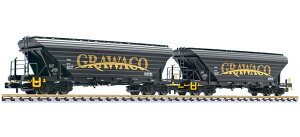 N�Q�[�W �S���͌^ Liliput �����p�b�g Wagon Care GRAWACO �����^���� Uagpps Era VI Grain wagon Uagpps GRAWACO Era VI DC