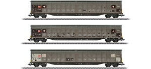 HO�Q�[�W �ݎ� �����N���� Maerklin DB Cargo Sliding wall wagon set type Habbins 354 Era VI AC