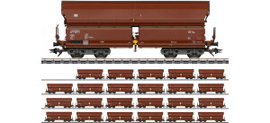 HO�Q�[�W �S���͌^ Maerklin �����N���� 24 swing roof wagons type Tals DB Era IV AC
