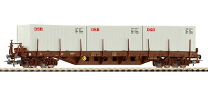 HO�Q�[�W �S���͌^ Piko �s�R DSB Rs container wagon Era IV with 3x 20 containers DSB DC