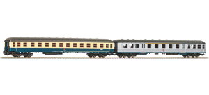 HO�Q�[�W �q�� Piko �s�R DB Set of 2 local transport carriages 1st 2nd class and 2nd class Silberlinge Era IV DC