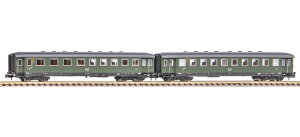 N�Q�[�W �S���͌^ �q�� Piko �s�R Set of 2 apron train wagons 2nd 3rd Class DRB epoch II DC