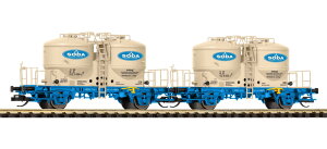 TT�Q�[�W �ݎ� Piko �s�R DB AG Soda Era V Set of 2 cement silo wagons DC