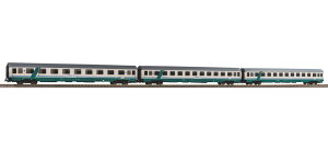HO�Q�[�W �q�� Piko �s�R FS Eurofima XMPR Intercity Set of 3 Era V 3 express train carriages FS DC