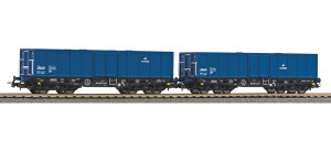 HO�Q�[�W �ԗ� Piko �s�R PKP Cargo 401Zk Epoch VI Set 2 high side gondolas 401Zk PKP Cargo DC