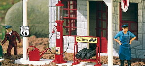 G�Q�[�W �S���͌^ Piko �s�R Antique US gas pump TEXACO finished model