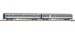 N�Q�[�W �q�� �s�R Piko SNCF Era VI Set of 2 2nd class compartment cars of the SNCF DC