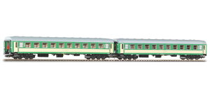 HO�Q�[�W �q�� Piko �s�R Set of 2 passenger cars of the PKP epoch VI Intercity DC