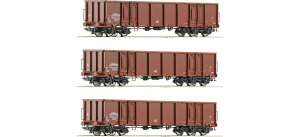 HO�Q�[�W �ԗ� Roco ���R DR ���W�ݎ� Era IV DR open freight wagons DC