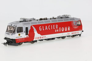 H0m �S���͌^ �d�C�@�֎� Bemo �x�� RhB Ge4/4 III 651 Glacier on Tour Era V DC Chrome