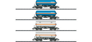 N�Q�[�W �S���͌^ �q�� Minitrix �~nitrix DB Pressure Gas Tank Wagon 4���Z�b�g Era IV DC