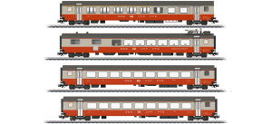HO�Q�[�W �S���͌^ Trix SBB CFF FFS Swiss Express �q�ԃZ�b�g Era IV DC