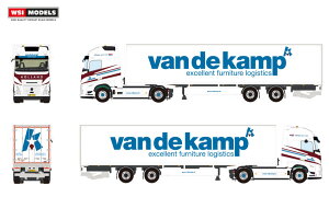 �y�\��z2026�N�����\�� Volvo�{���{ FH AERO GLOBETROTTER XL 4X2 TRIDEC �{�b�N�X�g���[���[ 2 AXLE Van de Kamp / WSI 1/50 ���݋@�B �͌^