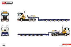 �y�\��z2026�N�����\�� Scania�X�J�j�A S HIGHLINE CS20H 6X4 MANOOVR - 6 AXLE Ainscough / WSI 1/50 ���݋@�B �͌^