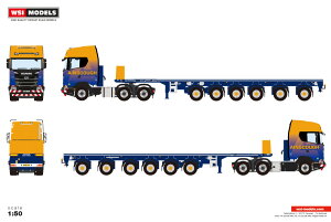 �y�\��z2026�N�����\�� Scania�X�J�j�A S HIGHLINE CS20H 6X4 BALLAST TRAILER - 6 AXLE Ainscough Crane Hire / WSI 1/50 ���݋@�B �͌^