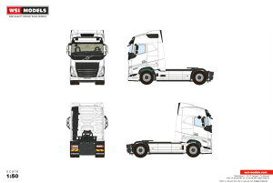 �y�\��z2026�N�����\�� Volvo�{���{ FH5 MY2024 GLOBETROTTER 4X2 White Line / WSI 1/50 ���݋@�B �͌^