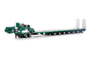 Drake�h���C�N METALLIC GREEN 2X8 DOLLY + 7X8 STEERABLE LOW LOADER / WSI 1/50 ���݋@�B �͌^