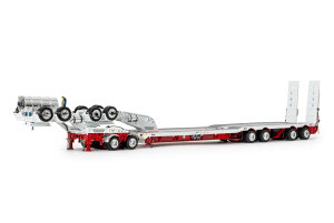 Drake 4X8 DROP DECK SWINGWING + 2X8 DOLLY WHITE/RED / WSI 1/50 ���݋@�B �͌^