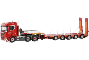 Nooteboom Red Line Scania R Normal CR20N 6x4 Manoovr 5Z~Ᏸ[_[ g[[ / WSI 1/50 ݋@B͌^ Hԗ