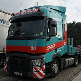 【予約】12月以降発売予定Gruber RENAULT TRUCKS T 4X2 LOW LOADER EURO 2軸 トラック トレーラー/WSI 建設機械模型 工事車両 1/50 ミニカー