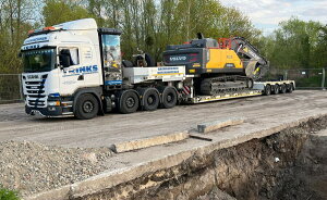 y\z2024N\TRINKS; SCANIA R6 8X4 STREAMLINE HIGHLINE EURO LOW LOADER PENDEL X 4 gbN g[[ /WSI 1/50 ݋@B͌^