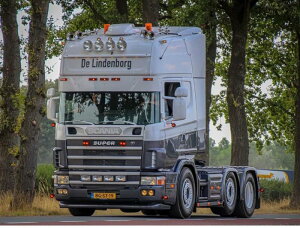 【予約】4-6月以降発売予定DE LINDENBORG; SCANIA 4 SERIES TOPLINE 6X2 TWIN STEER トラック トラクタ/WSI 1/50 建設機械模型 工事車両