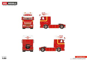 【予約】12月以降発売予定MICHAEL / NAUJOK DAF XF SUPER SPACE CAB MY2017 トラクタ トラック /WSI 1/50 建設機械模型 ミニチュア
