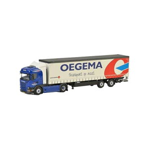 Oegema Scania R Streamline Highline curtainside trailer 2 axle g[[ / WSI 1/50 ݋@B͌^ Hԗ