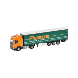 Paass Spedition GmbH Scania R Highline CR20H curtainside semitrailer g[[ / WSI 1/50 ݋@B͌^ Hԗ