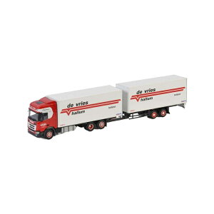 De Vries Hallum Scania R Highline CR20H Trailer g[[ / WSI 1/50 ݋@B͌^ Hԗ