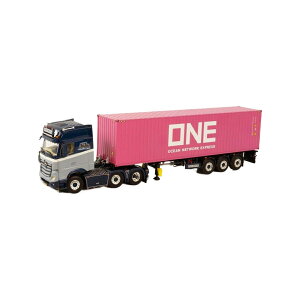Nagelhoud Transport Mercedes Benz Actros MP4 GigaSpace 6x2 TwinSteer Containerchassis 3axle 40ft Container g[[ / WSI 1/50 ݋@B͌^ Hԗ