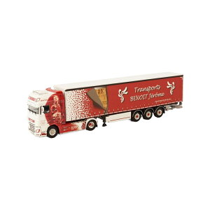 Transports Benoit J?r?me DAF XF Super Space Cab 4x2 curtain tarpaulin semitrailer 3axle g[[ / WSI 1/50 ݋@B͌^ Hԗ