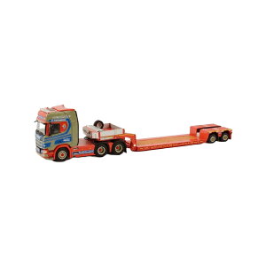 Jan Hansen Scania R Highline CR20H 6x2 Tag Axle Euro Lowloader 2axle g[[ / WSI 1/50 ݋@B͌^ Hԗ