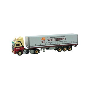 Van Maanen Volvo F12 Globetrotter 4x2 Curtain Tarpaulin Semitrailer 3axle g[[ / WSI 1/50 ݋@B͌^ Hԗ