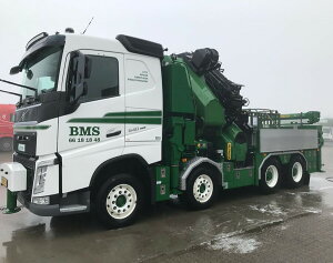 y\z2025N\BMS A/S VOLVO FH4 SLEEPER CAB 8X4 WITH PALFINGER PK 165.002 TEC 7 + JIB g[[/WSI 1/50 ݋@B͌^ Hԗ