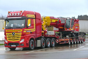y\z2025N\ NEEB MERCEDES-BENZ ACTROS MP4 SLT MKXy[X 8×4 SL Ᏸ[_[ - 6 g[[ / WSI 1/50 ݋@B͌^ Hԗ