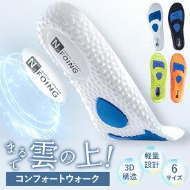 10日限定【全品ポイント5倍】中敷き インソール 疲れない コンフォートウォーク スニーカー TRADELINE 中敷 靴 ブーツ 土踏まず クッションインソール ランニング 最強 ダイエット 立ち仕事 衝撃吸収 U字ホールド 超軽量 ソフト クッション 通気 サイズ調整 スポーツ