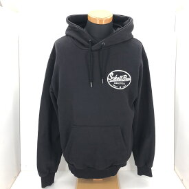 【中古】 Schott ショット パーカー コットン ロゴプリント コットン 黒/ブラック/3103187/L 中古品 05r8436 【館林店】